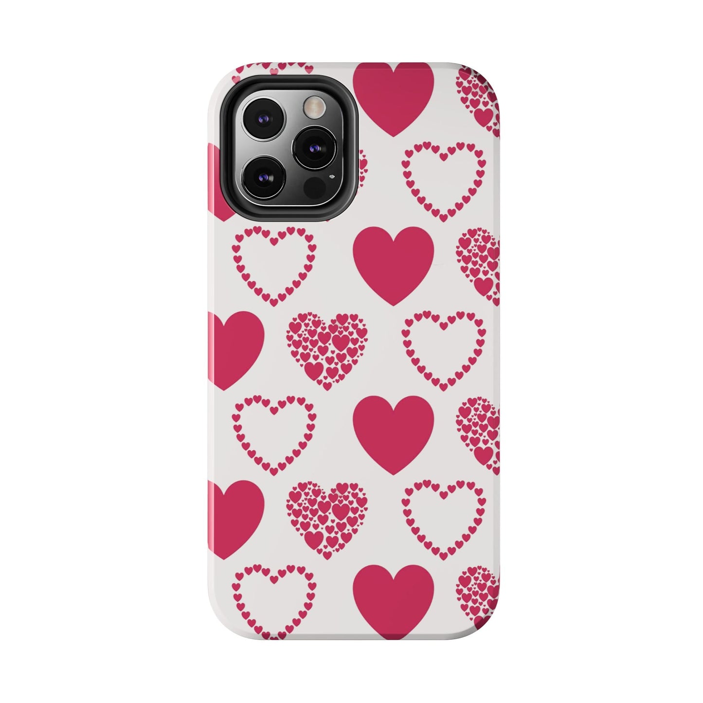 Clustered Pink Hearts iPhone Case - BOGO Cases