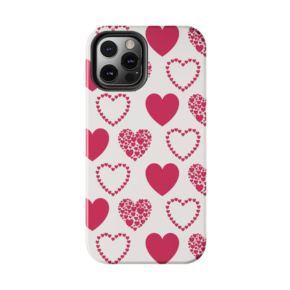 Clustered Pink Hearts iPhone Case - BOGO Cases