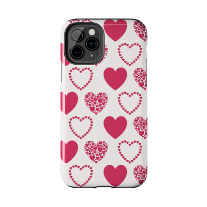 Clustered Pink Hearts iPhone Case - BOGO Cases
