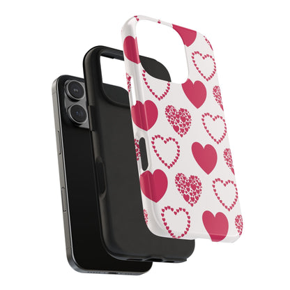 Clustered Pink Hearts iPhone Case - BOGO Cases