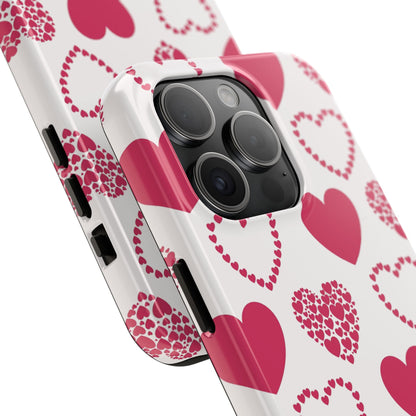 Clustered Pink Hearts iPhone Case - BOGO Cases