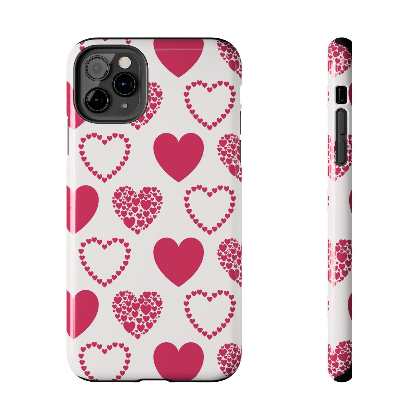Clustered Pink Hearts iPhone Case - BOGO Cases