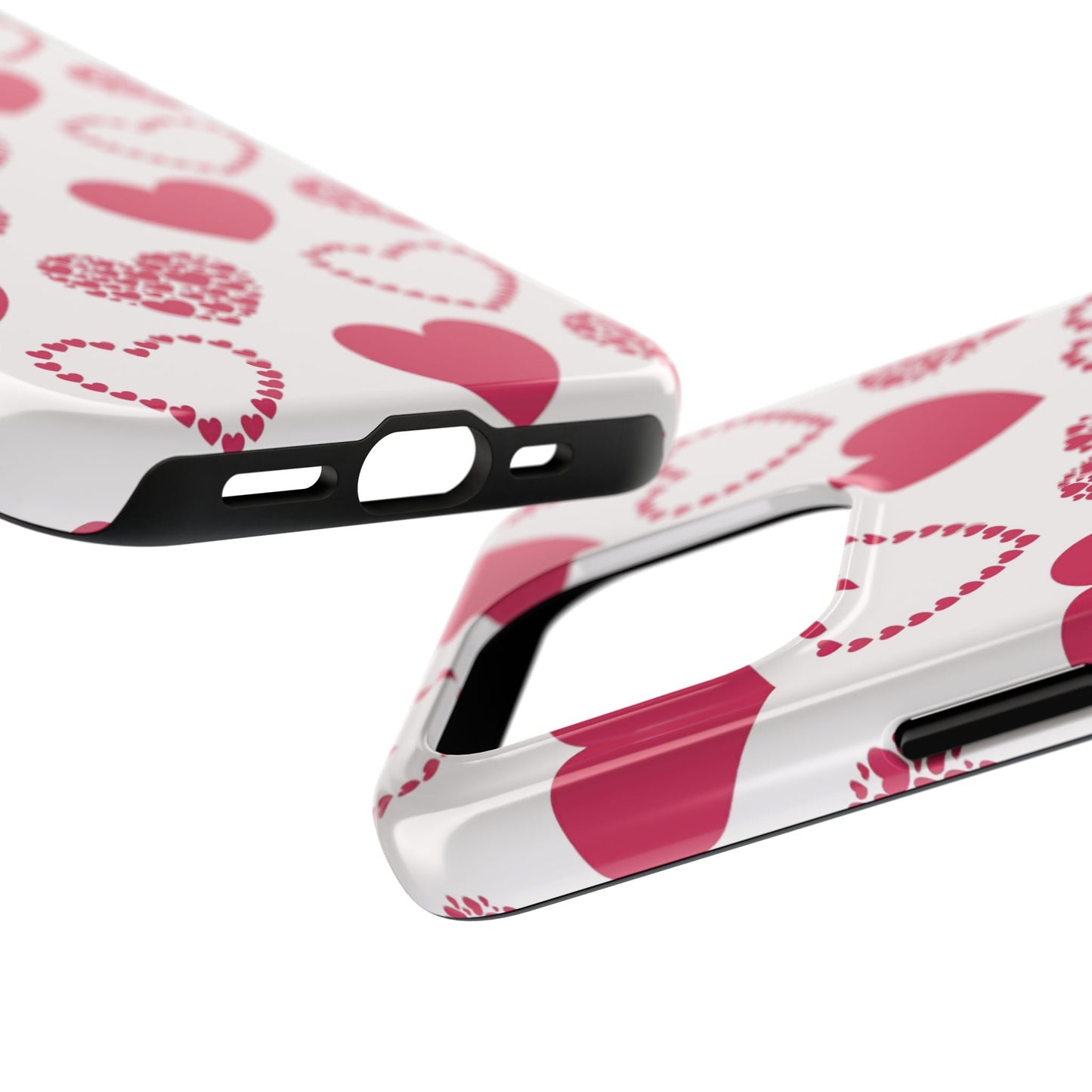 Clustered Pink Hearts iPhone Case - BOGO Cases