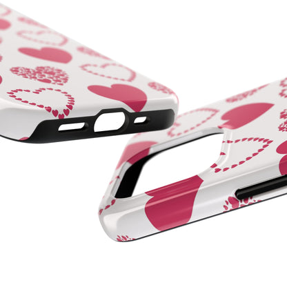 Clustered Pink Hearts iPhone Case - BOGO Cases