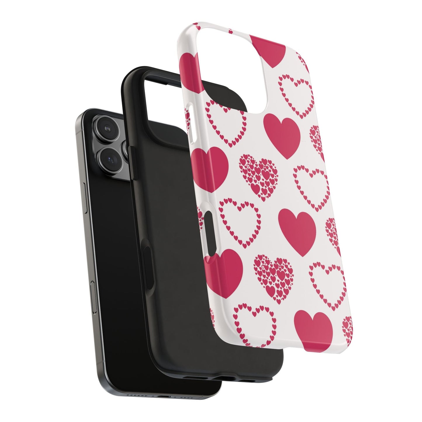Clustered Pink Hearts iPhone Case - BOGO Cases