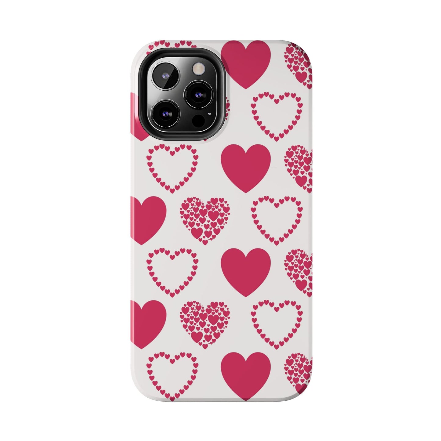 Clustered Pink Hearts iPhone Case - BOGO Cases
