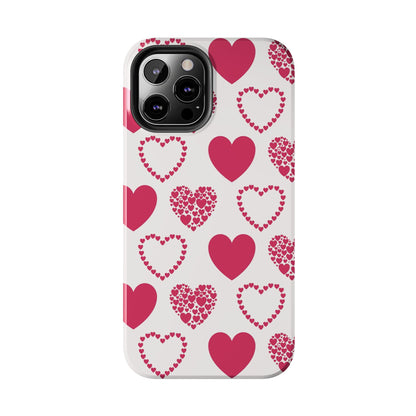 Clustered Pink Hearts iPhone Case - BOGO Cases