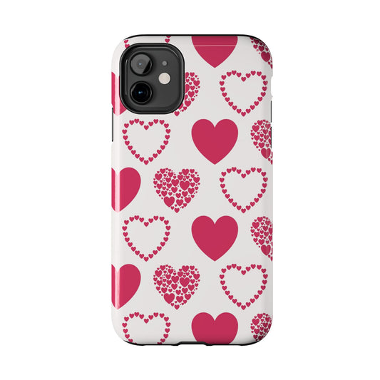 Clustered Pink Hearts iPhone Case - BOGO Cases