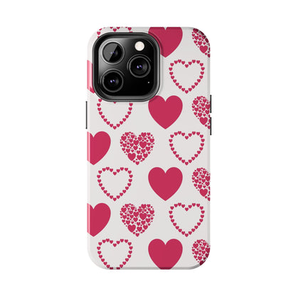 Clustered Pink Hearts iPhone Case - BOGO Cases