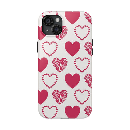 Clustered Pink Hearts iPhone Case - BOGO Cases
