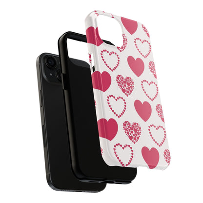 Clustered Pink Hearts iPhone Case - BOGO Cases