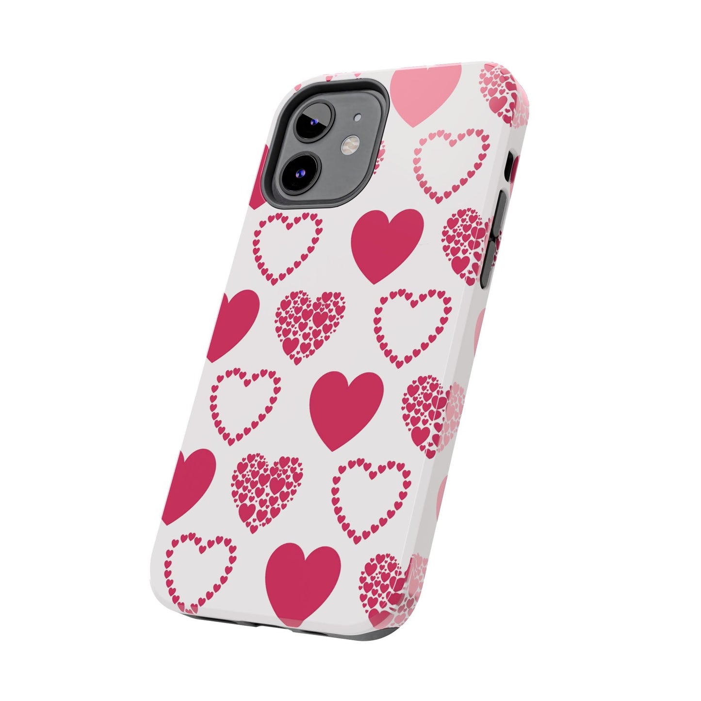 Clustered Pink Hearts iPhone Case - BOGO Cases
