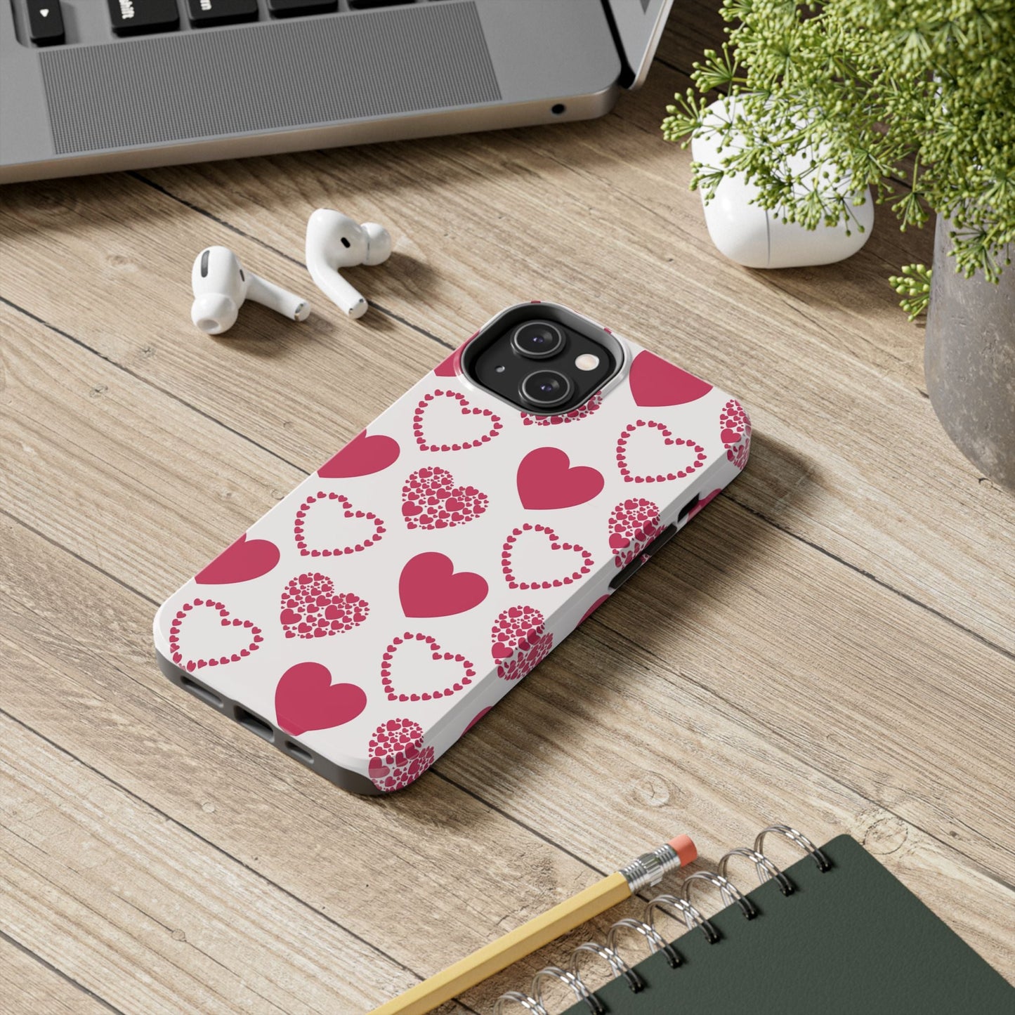 Clustered Pink Hearts iPhone Case - BOGO Cases