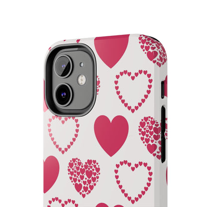 Clustered Pink Hearts iPhone Case - BOGO Cases