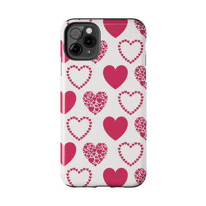 Clustered Pink Hearts iPhone Case - BOGO Cases