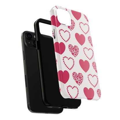 Clustered Pink Hearts iPhone Case - BOGO Cases
