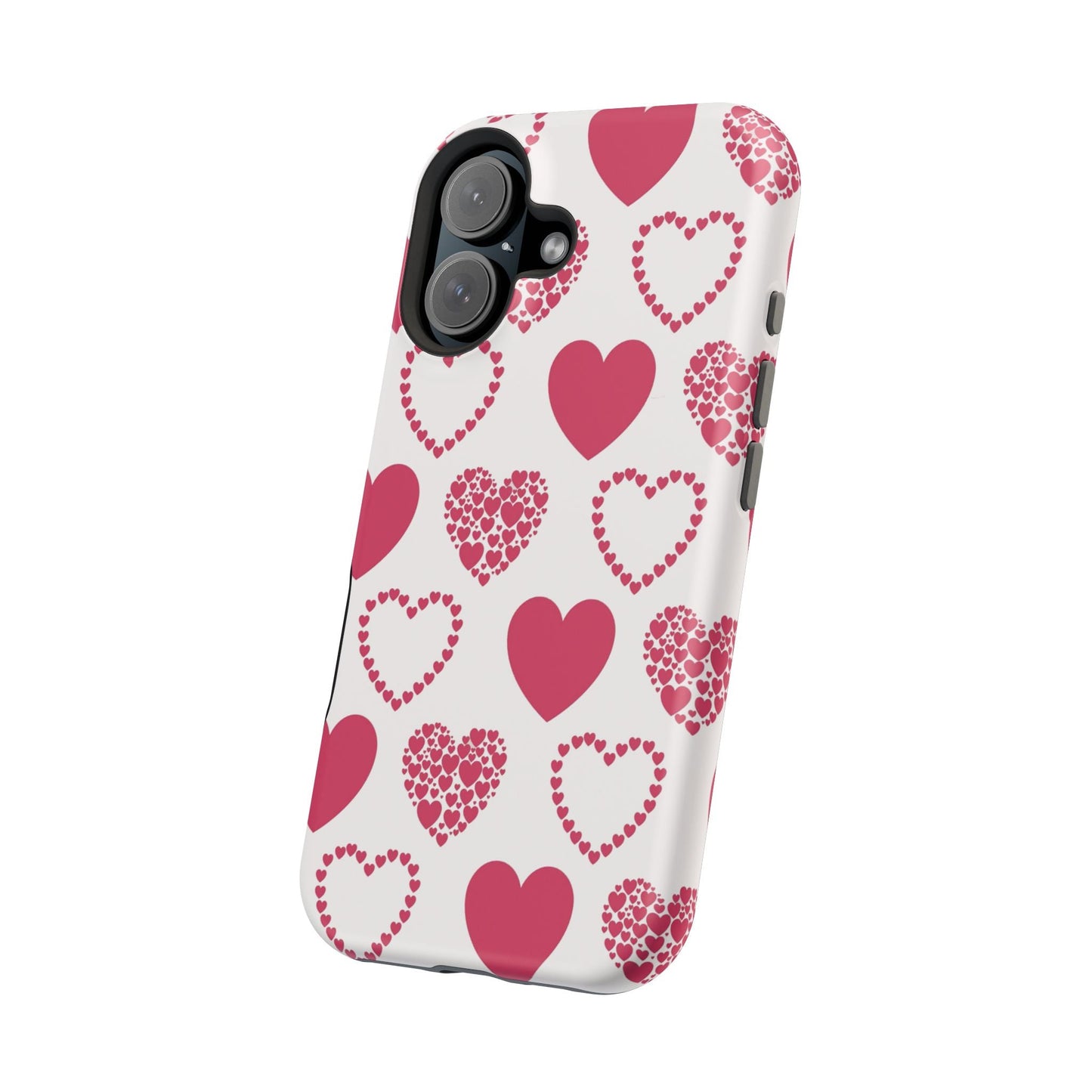 Clustered Pink Hearts MagSafe iPhone Case - BOGO Cases