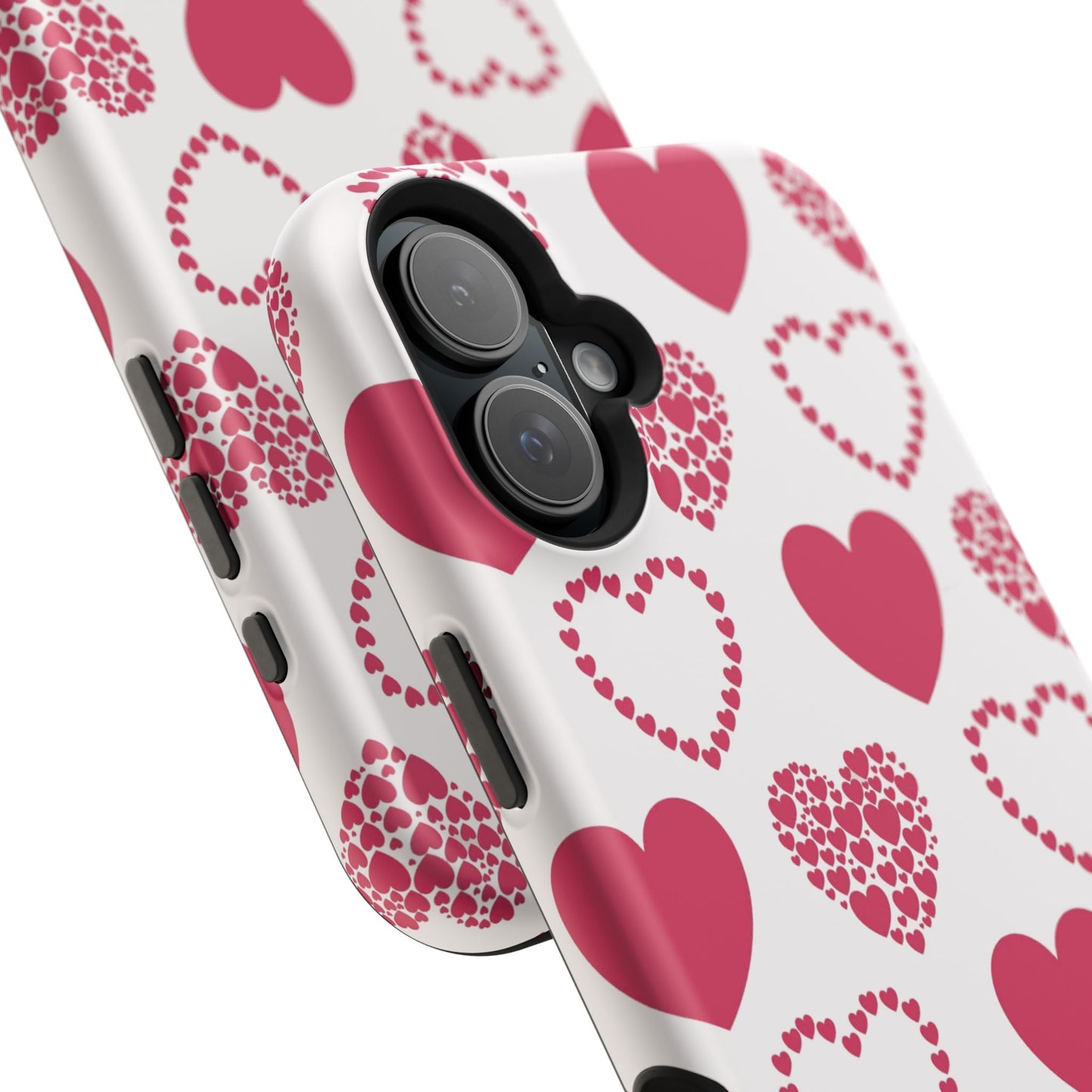 Clustered Pink Hearts MagSafe iPhone Case - BOGO Cases