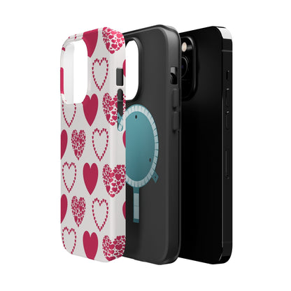 Clustered Pink Hearts MagSafe iPhone Case - BOGO Cases