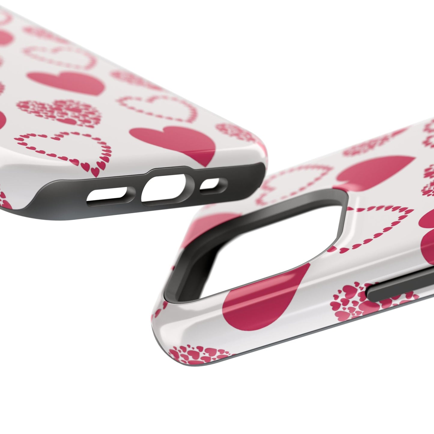 Clustered Pink Hearts MagSafe iPhone Case - BOGO Cases