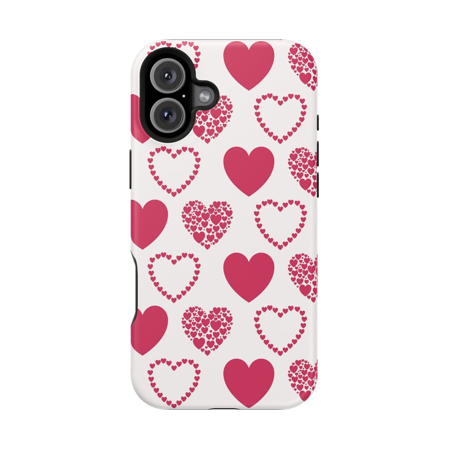 Clustered Pink Hearts MagSafe iPhone Case - BOGO Cases