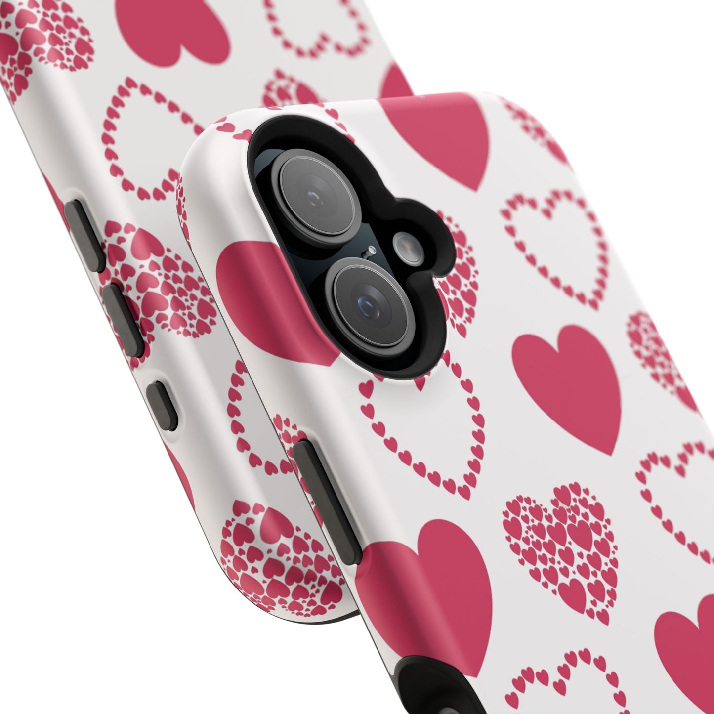 Clustered Pink Hearts MagSafe iPhone Case - BOGO Cases
