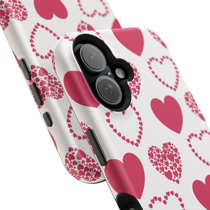 Clustered Pink Hearts MagSafe iPhone Case - BOGO Cases