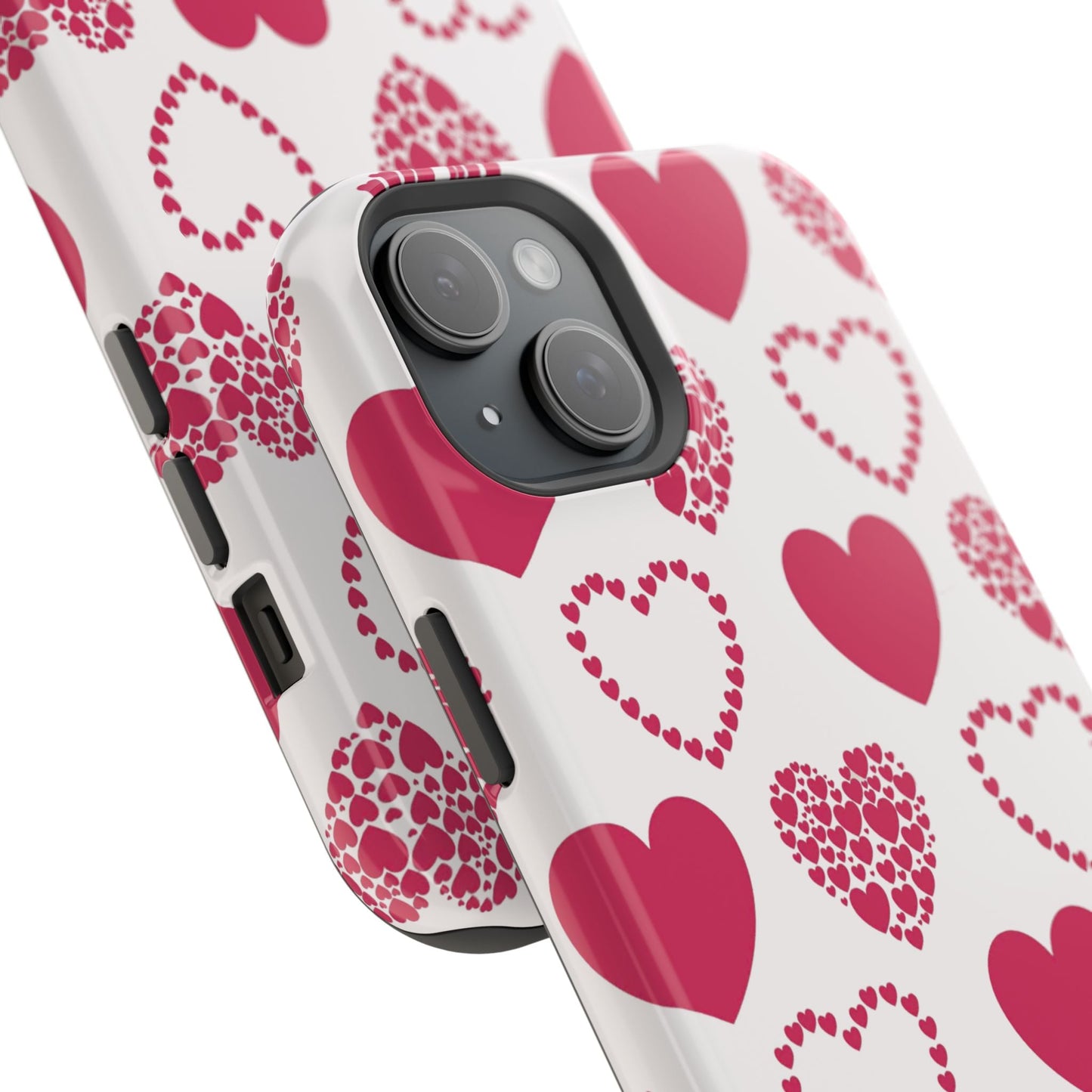 Clustered Pink Hearts MagSafe iPhone Case - BOGO Cases