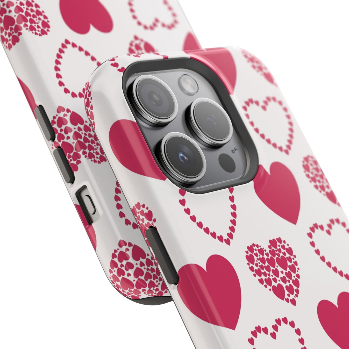 Clustered Pink Hearts MagSafe iPhone Case - BOGO Cases