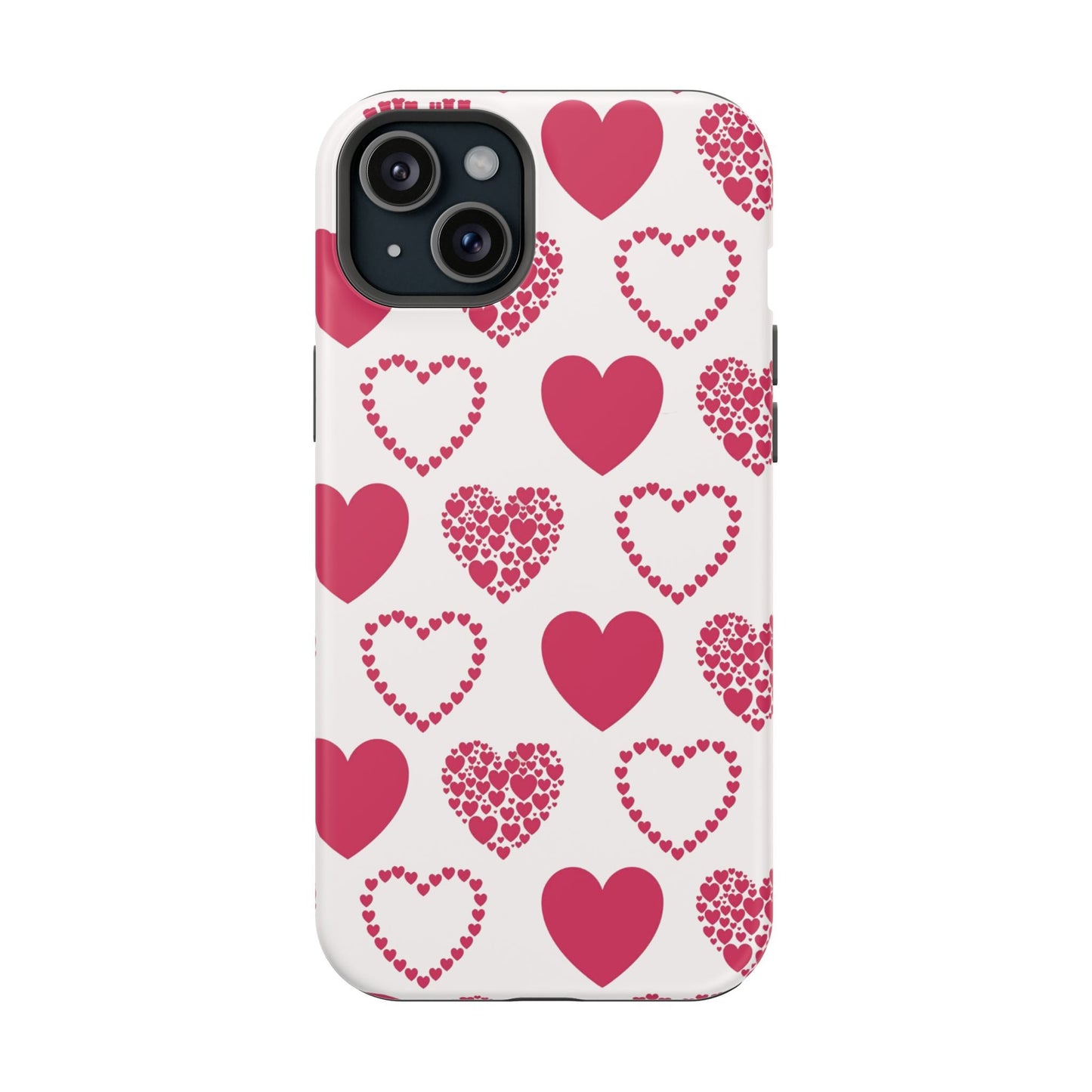 Clustered Pink Hearts MagSafe iPhone Case - BOGO Cases