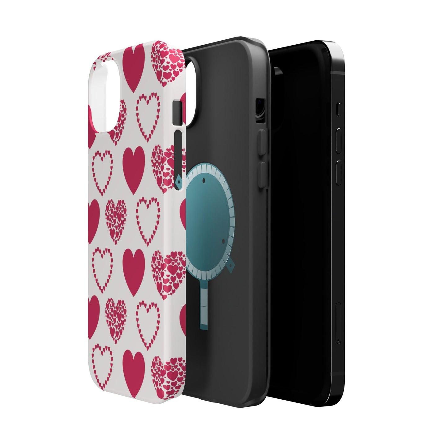 Clustered Pink Hearts MagSafe iPhone Case - BOGO Cases