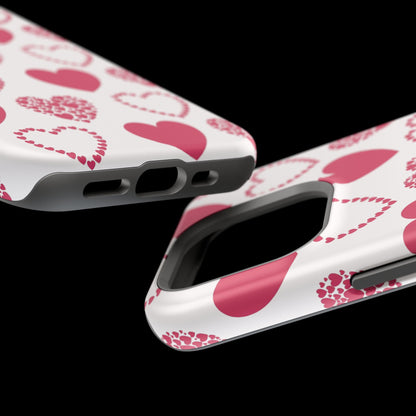 Clustered Pink Hearts MagSafe iPhone Case - BOGO Cases