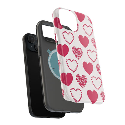 Clustered Pink Hearts MagSafe iPhone Case - BOGO Cases
