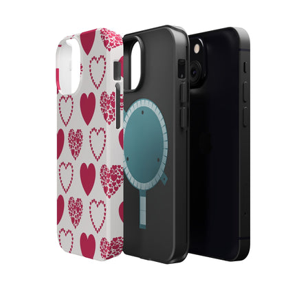 Clustered Pink Hearts MagSafe iPhone Case - BOGO Cases