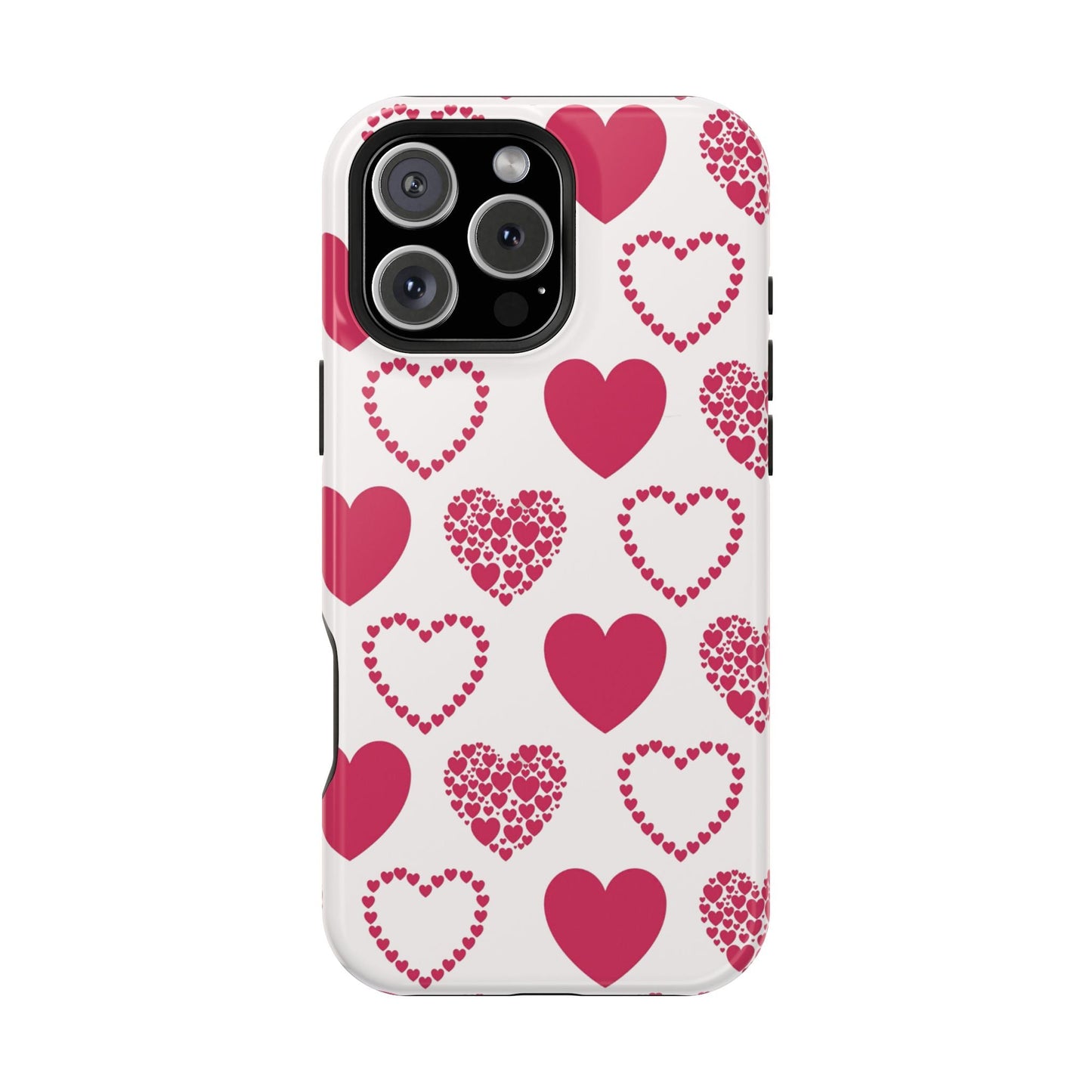 Clustered Pink Hearts MagSafe iPhone Case - BOGO Cases