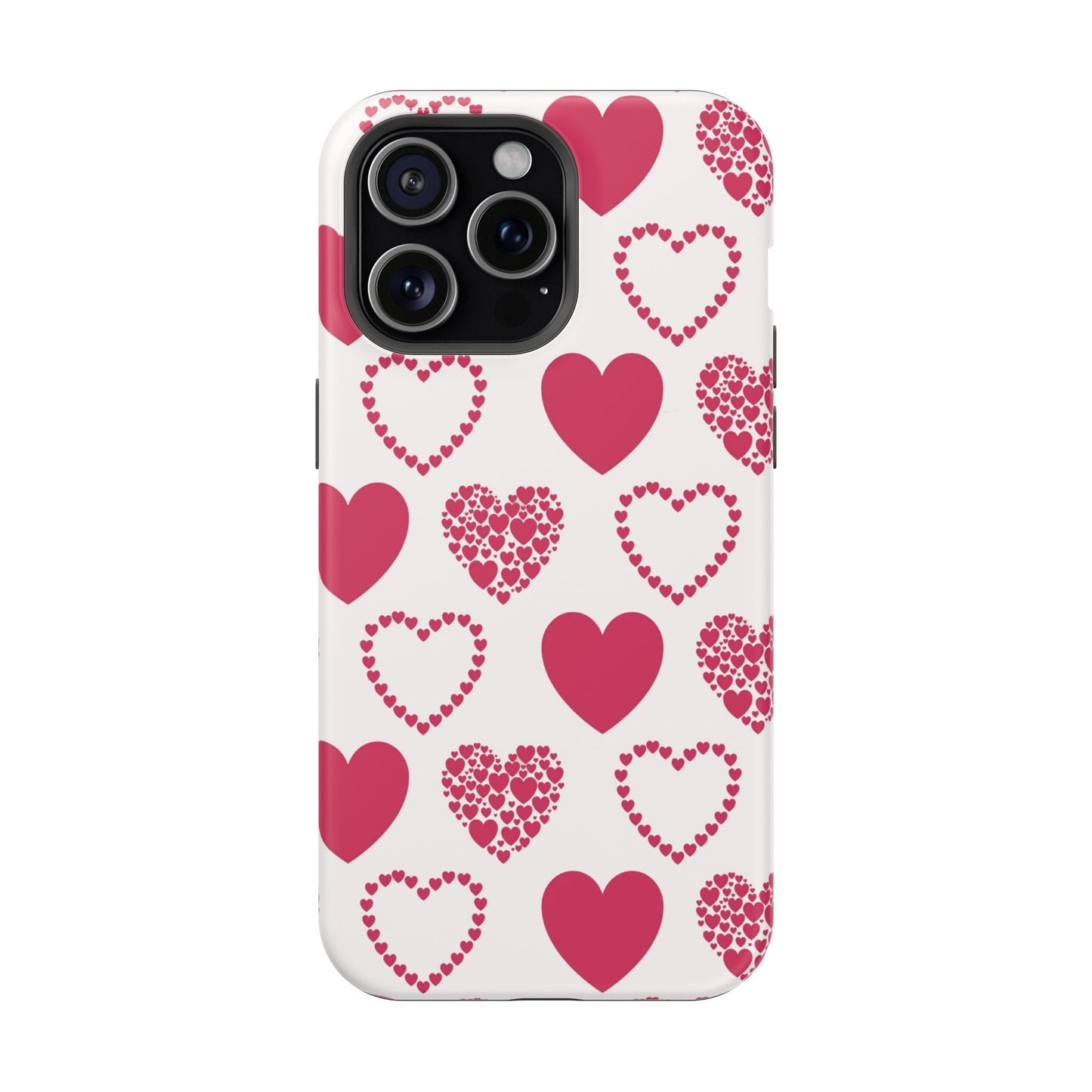 Clustered Pink Hearts MagSafe iPhone Case - BOGO Cases