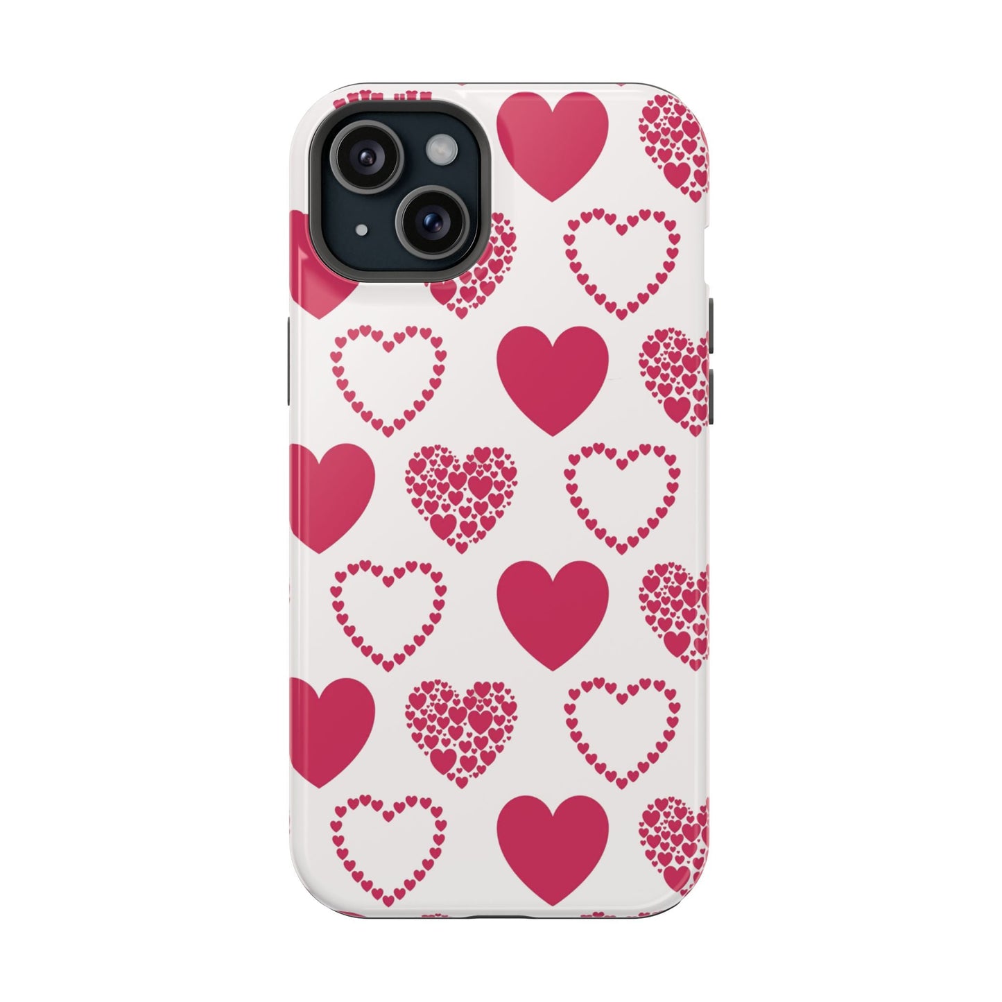 Clustered Pink Hearts MagSafe iPhone Case - BOGO Cases