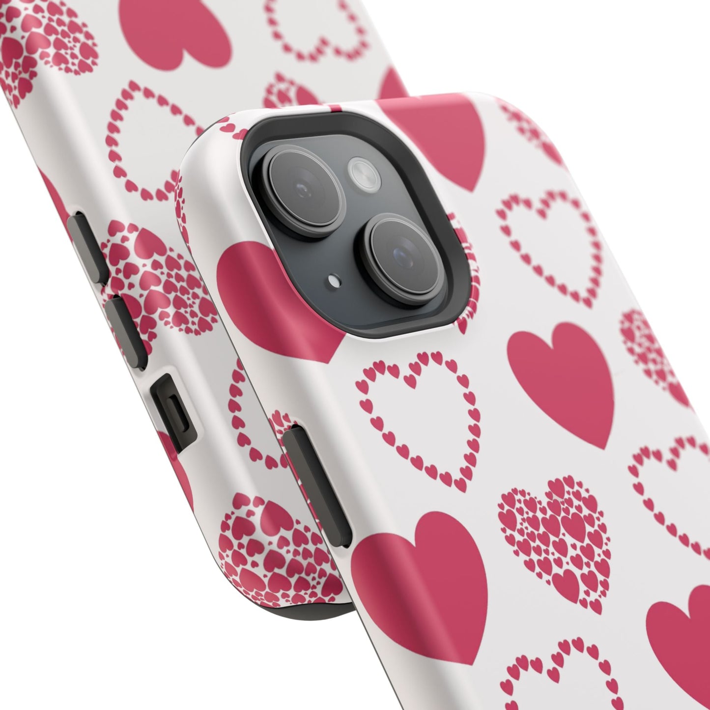 Clustered Pink Hearts MagSafe iPhone Case - BOGO Cases