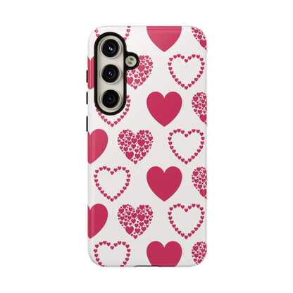 Clustered Pink Hearts Samsung Galaxy Case - BOGO Cases