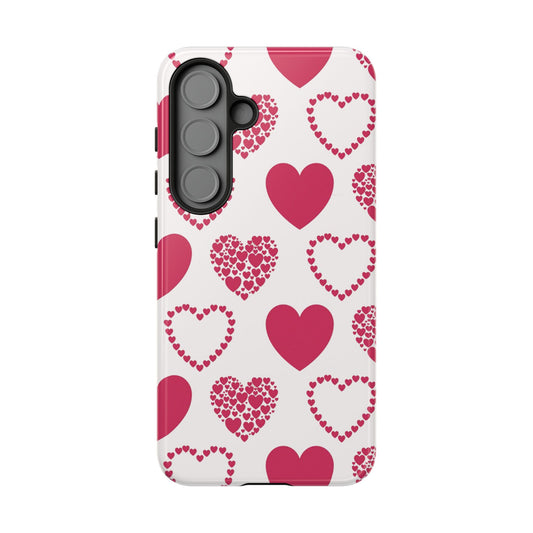 Clustered Pink Hearts Samsung Galaxy Case - BOGO Cases