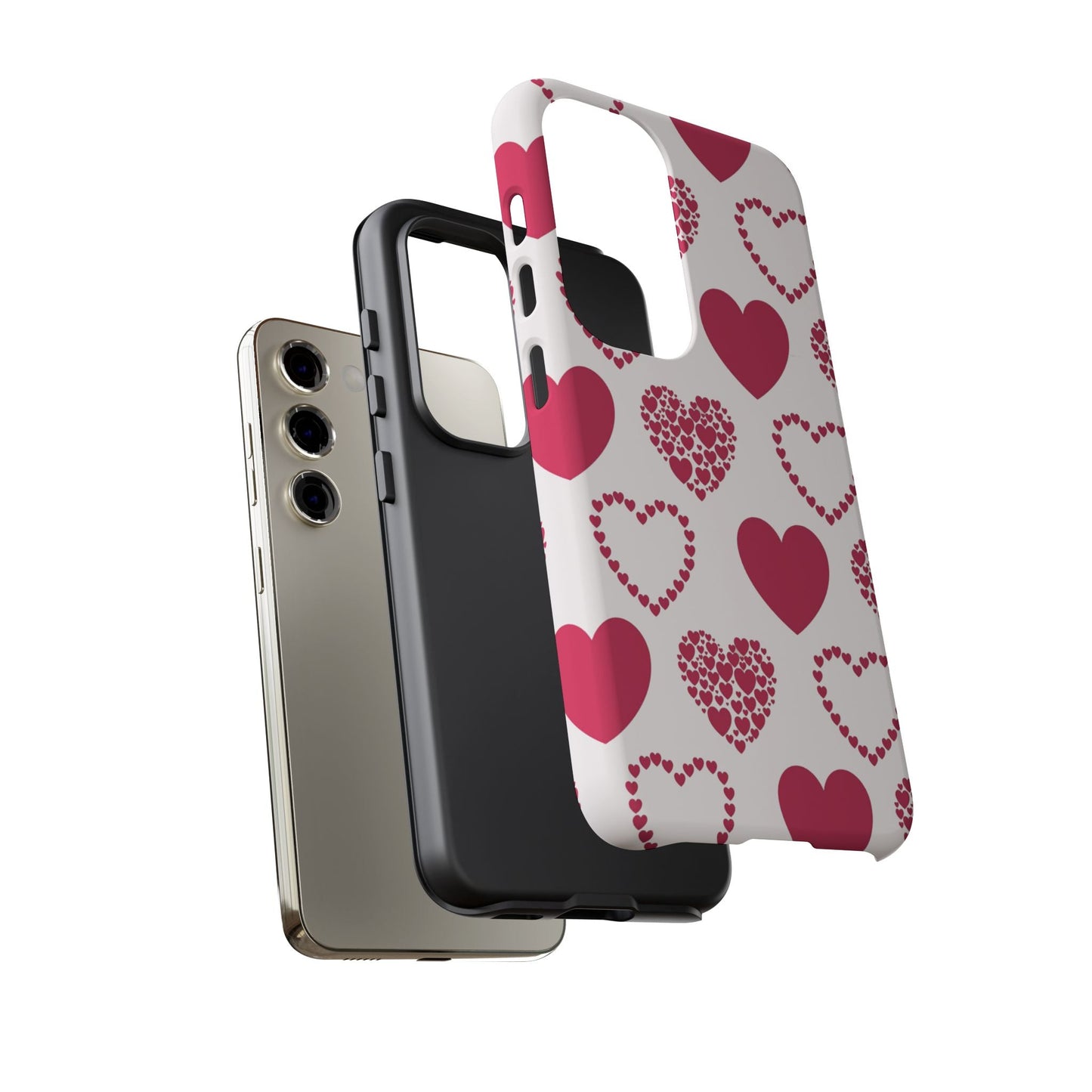 Clustered Pink Hearts Samsung Galaxy Case - BOGO Cases