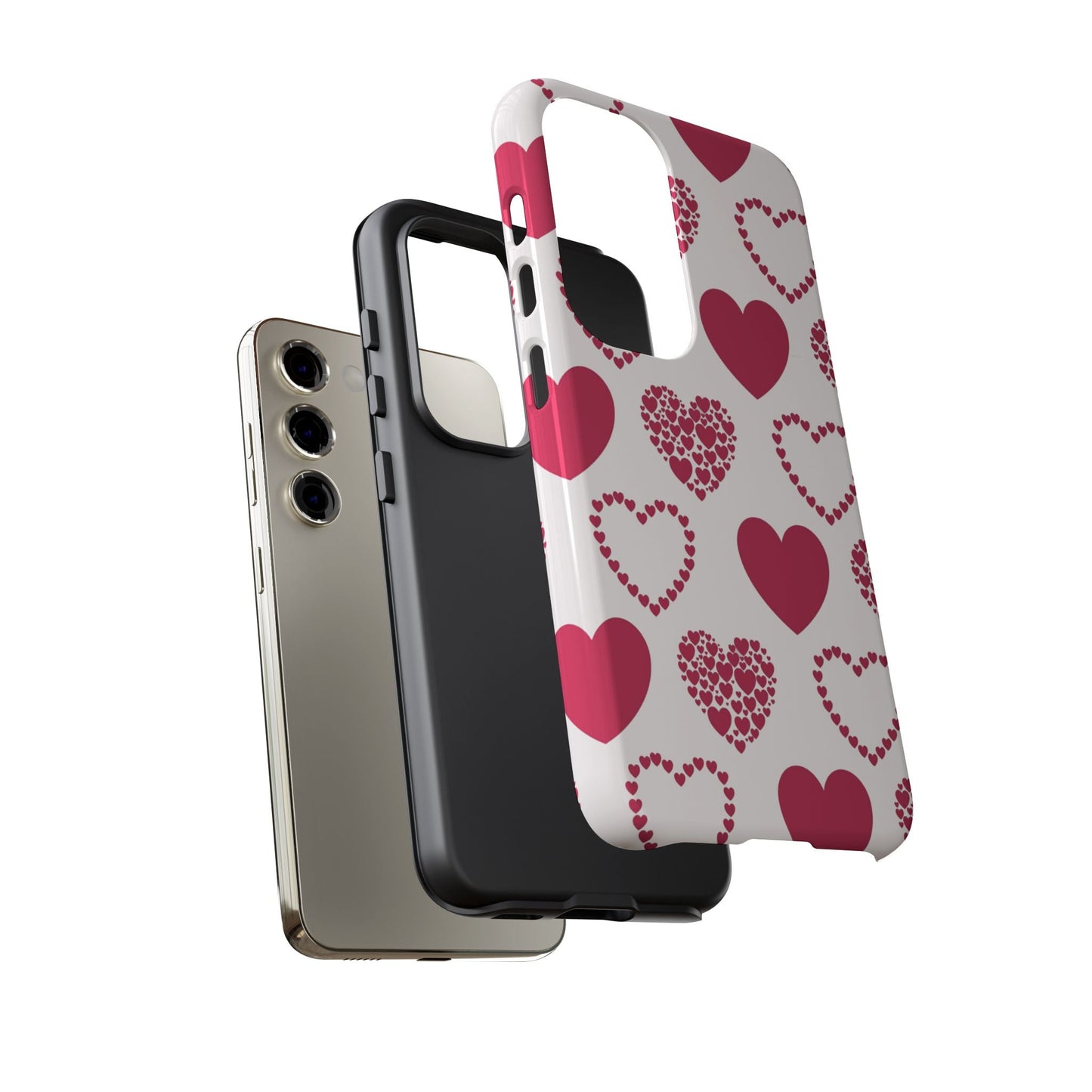 Clustered Pink Hearts Samsung Galaxy Case - BOGO Cases