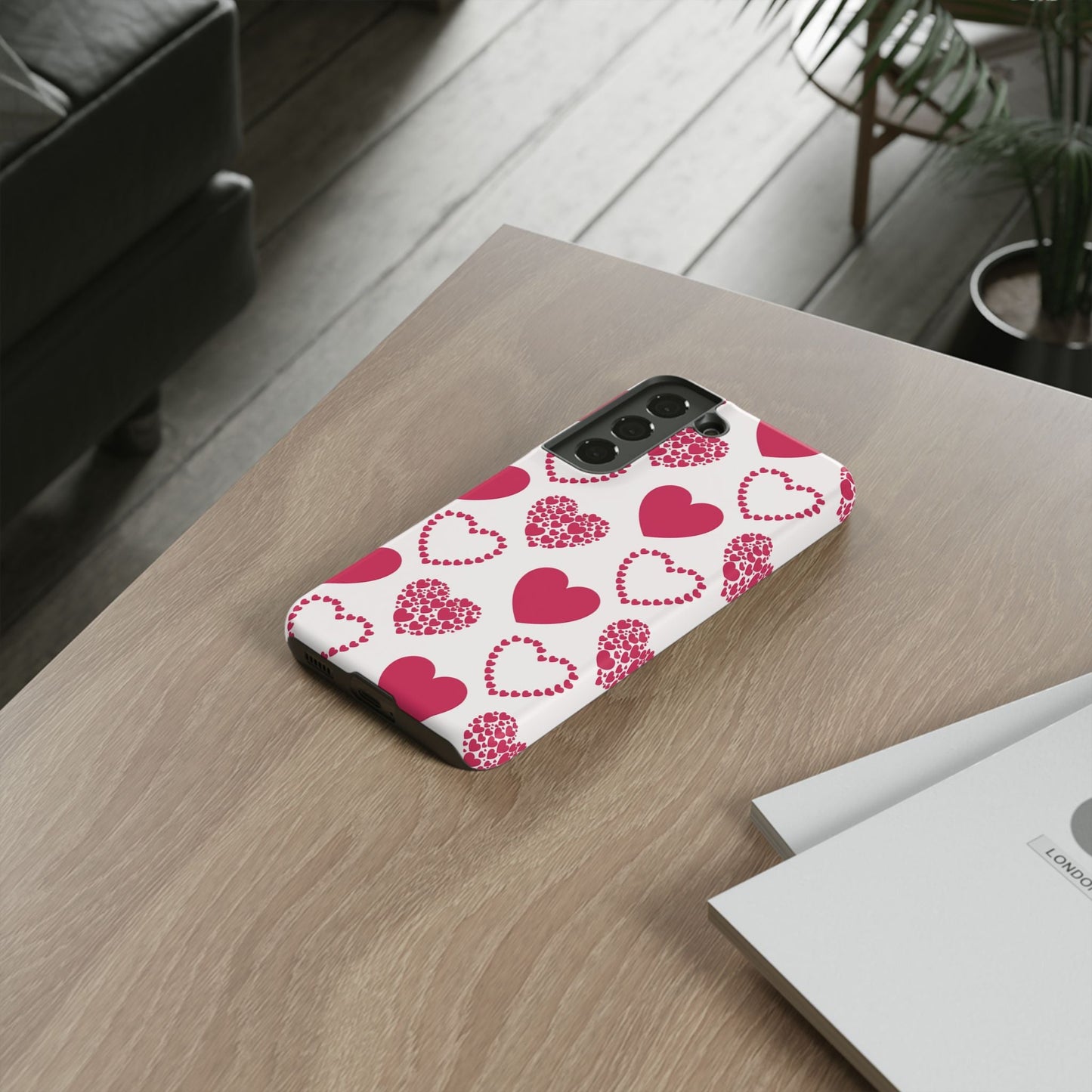 Clustered Pink Hearts Samsung Galaxy Case - BOGO Cases
