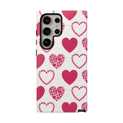 Clustered Pink Hearts Samsung Galaxy Case - BOGO Cases