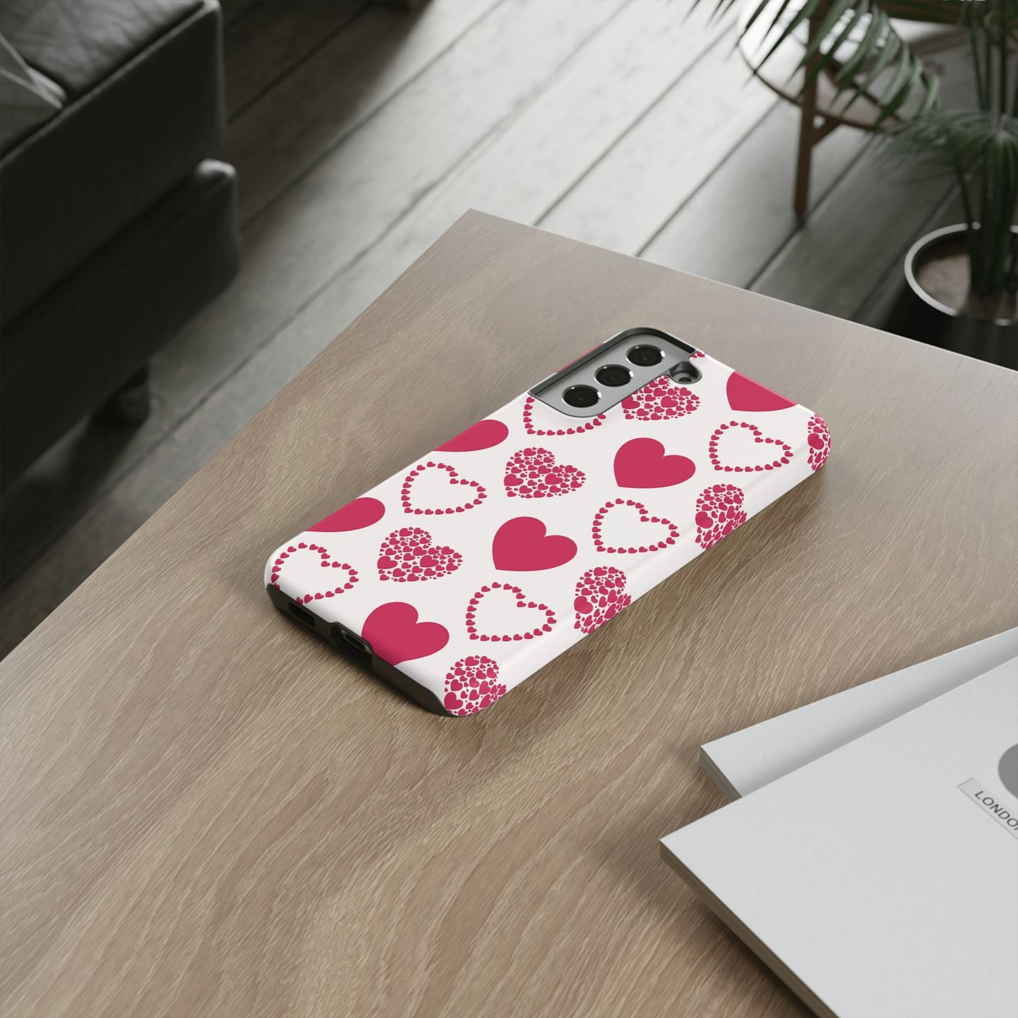 Clustered Pink Hearts Samsung Galaxy Case - BOGO Cases