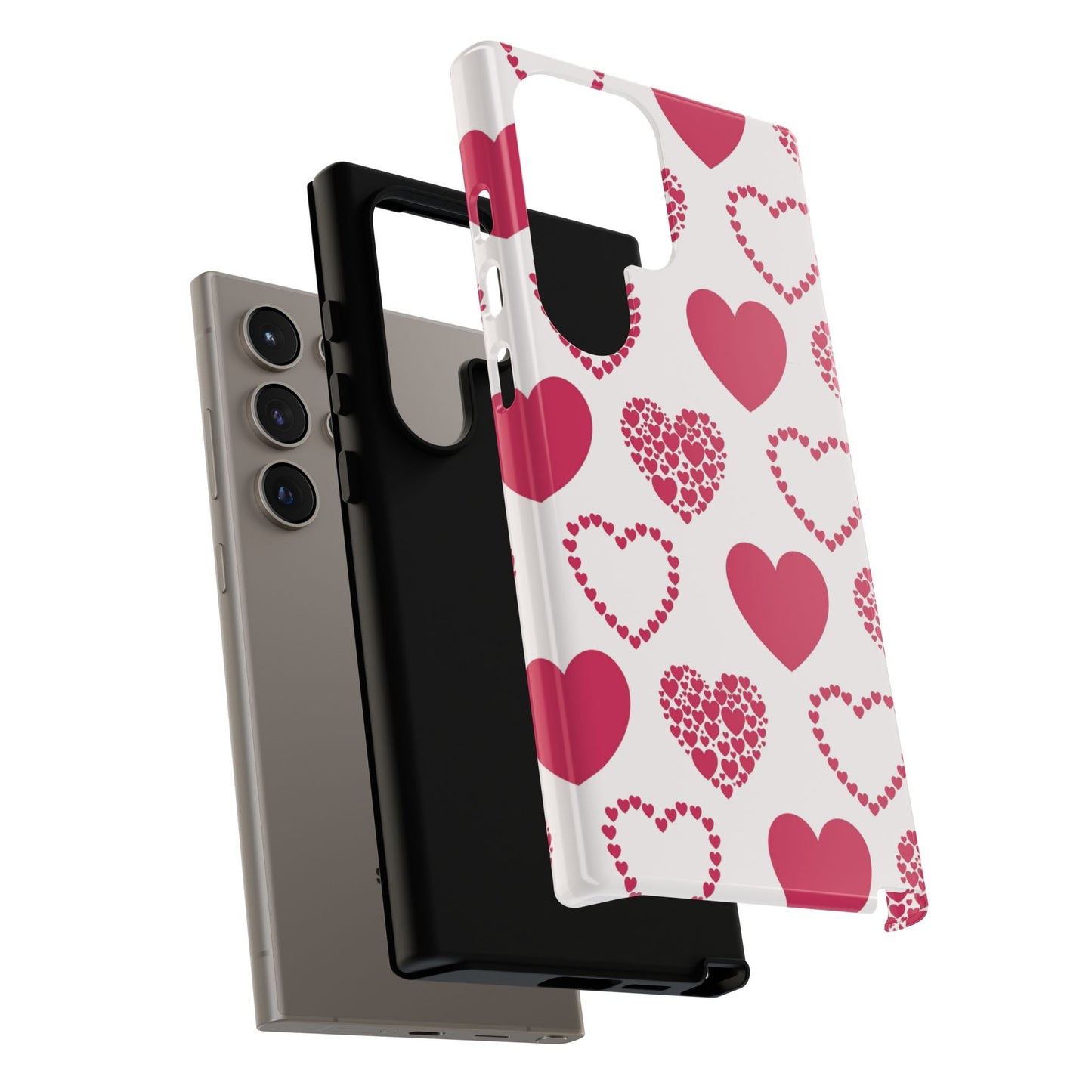 Clustered Pink Hearts Samsung Galaxy Case - BOGO Cases