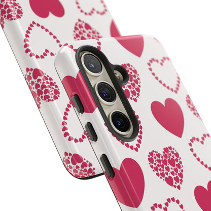Clustered Pink Hearts Samsung Galaxy Case - BOGO Cases