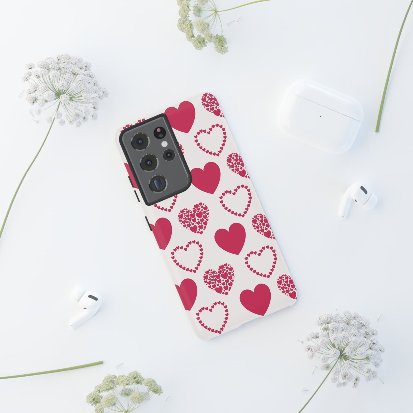 Clustered Pink Hearts Samsung Galaxy Case - BOGO Cases