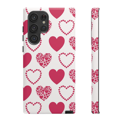 Clustered Pink Hearts Samsung Galaxy Case - BOGO Cases
