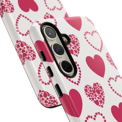 Clustered Pink Hearts Samsung Galaxy Case - BOGO Cases